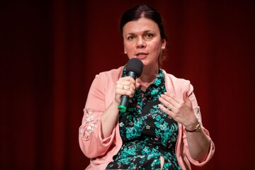 Vyhlásenie päťky René – Anasoft litera gymnazistov 2019 – Denisa Fulmeková: Doktor Mráz (Foto: Juraj Starovecký)