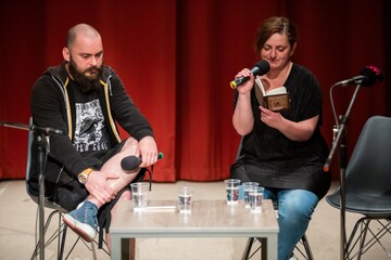 Vyhlásenie päťky René – Anasoft litera gymnazistov 2019 – Václav Kostelanski: Virtuóz (Foto: Juraj Starovecký)